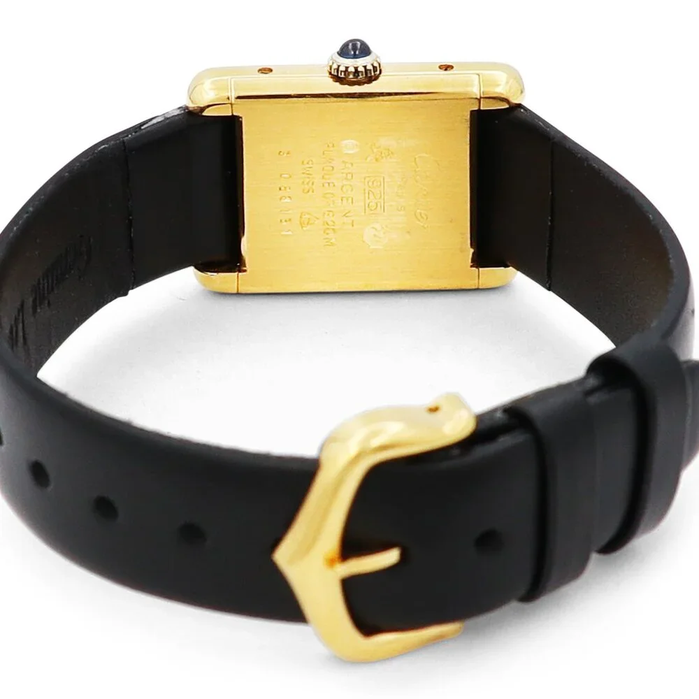 *SOLD* Cartier Ladies  Stainless Steel Gold-Plated Must De Cartier Watch - Picture 4 of 5